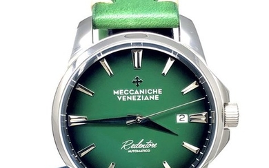 Meccaniche Veneziane -Redentore Smeraldo Green with Hand Made Italian Leather Strap "NO RESERVE PRICE" - 1201004 "NO RESERVE PRICE" - Men - BRAND NEW