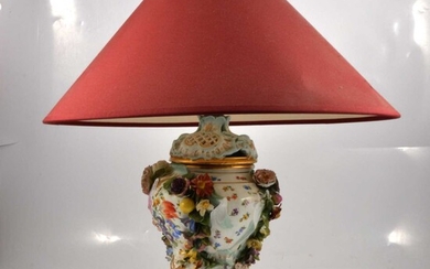 Meissen porcelain covered vase