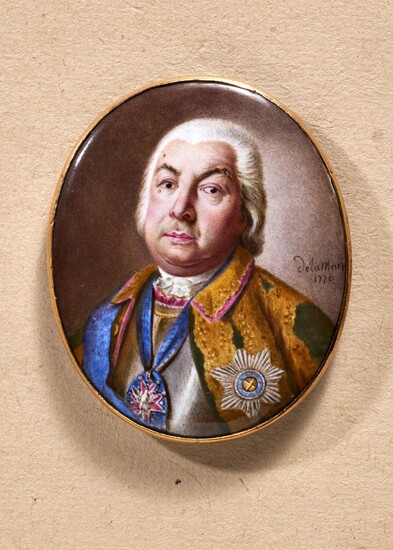 Militaria Ausland - Rußland : Portrait miniature du maréchal russe et vainqueur de Frédéric le...