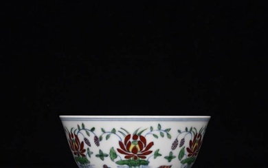 Ming Chenghua Doucai Lotus Pond Mandarin Duck Pattern Bowl