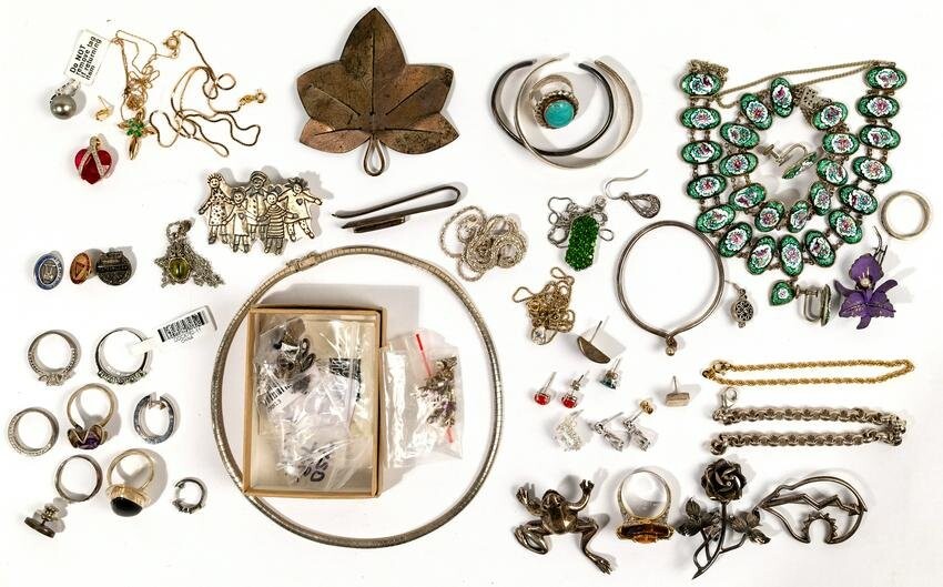 Mixed Gold and Silver Jewelry Assortment