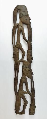 New Guinea Native Asmat Ajour Wood Carving