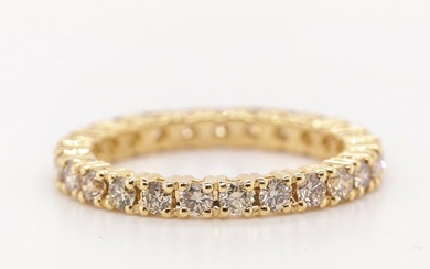 No Reserve Price - 1.12 tcw - 14 kt. Yellow gold - Ring Diamond
