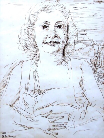 ORFEO TAMBURI, Ritratto della moglie, 1933