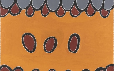 PHYLLIS THOMAS (1933-2018) (Language group: Gija) Purnululu 1998 natural earth pigments and synthetic polymer paint on linen 150 x 1...