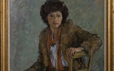 PORTRAIT OF A LADY, AN OIL BY ANTHONY BAYNES