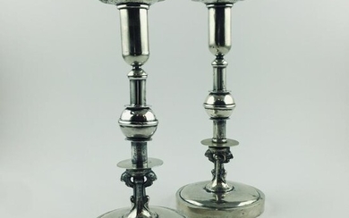 Pair of 19th century Spanish-American candlesticks
