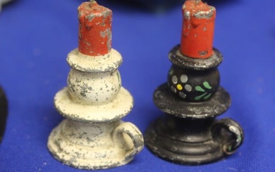 Pair of Cast Iron Salt and Pepper Shakers