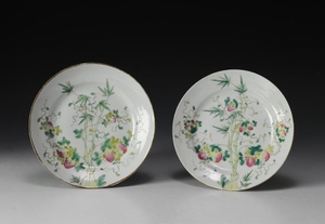 Pair of Imperial Famille Rose Plates, Guangxu