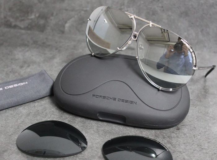 Porsche Design Eyewear - silber - Titanium - P8478-B mit Wechselgläsern Sunglasses