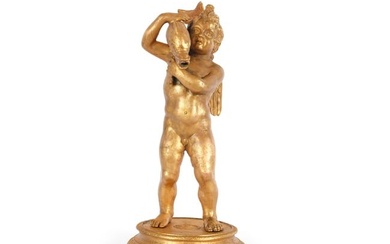 Putto with dolphin, Grand Tour, 19th century