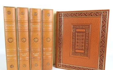 RABELAIS : Suite de 5 volumes. Pantagruel, Gargantua, Le Tiers Livre, Le Quart Livre et...