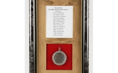 Rare 1871 Viewforth Golf Club "Challenge" silver medal - Hal...