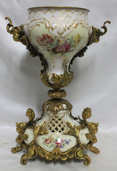 Rare circa 1900 German KPM Porcelain Centerpiece with