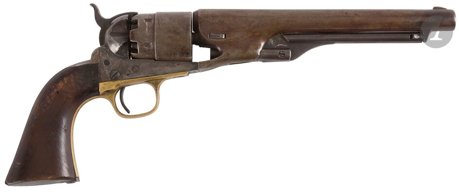 Revolver Colt Army modèle 1860, six coups,... - Lot 75 - Ader