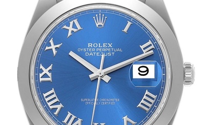 Rolex Datejust 41 Blue Roman