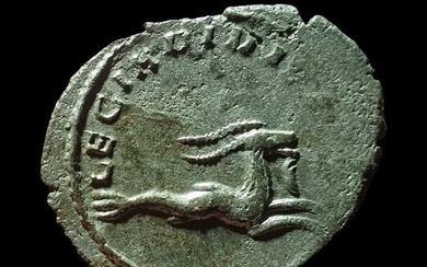 Roman Empire. Gallienus (AD 253-268). Antoninianus,"Legionary series" issue: LEG XXII VI P VI F. Mediolanum mint, AD 258