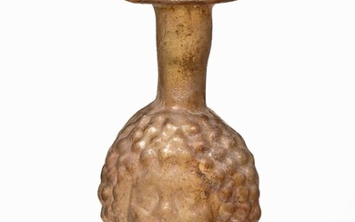 Roman Glass Doublehead (Janus ) Flask - 8.7×0×0 cm