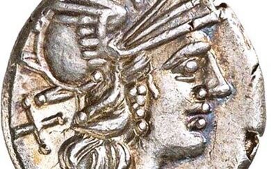 Roman Republic. AR Denarius,C. Renius. 138 BC. Crawford 231/1