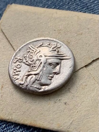 Roman Republic. M. Caecilius Q.f. Q.n. Metellus, 127 BC. AR Denarius,127 a.C.