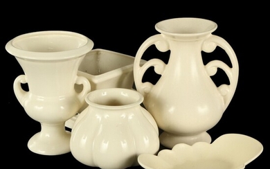 Royal Haeger Pottery Cream Ceramic Vases, Urn, Planters and More