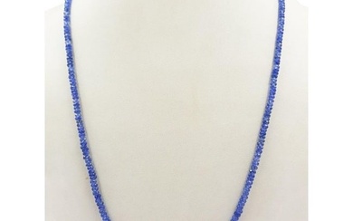 Sapphire Faceted String Bead Necklace