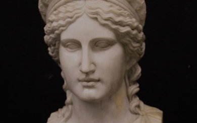 Sculpture, Busto di Hera - 61 cm - Marble