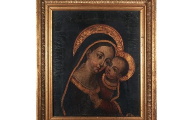 Scuola meridionale, Madonna of Buonconsiglio Southern Italian school, 18th/19th century
