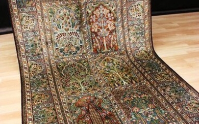 Seiden Ghom - Kaschmir - Felder - Carpet - 161 cm - 94 cm