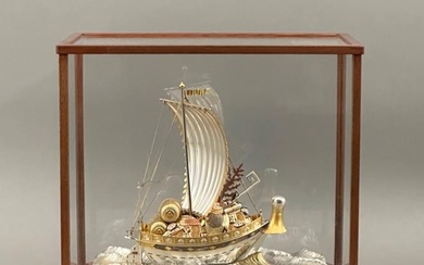 Seki Takehiko Silvered Treasure Boat