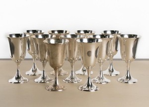 Set of 11 Gorham Sterling "272" Goblets
