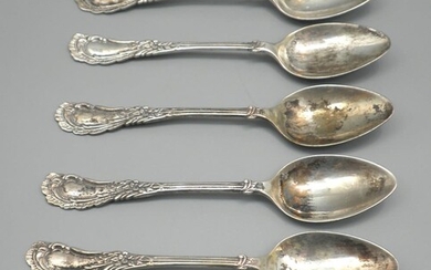 Set of 6 Antique Islamic Silver Teaspoons
