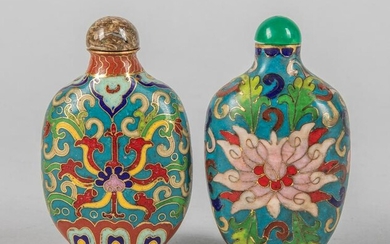 Set of Chinese Cloisonne Snuff Bottles