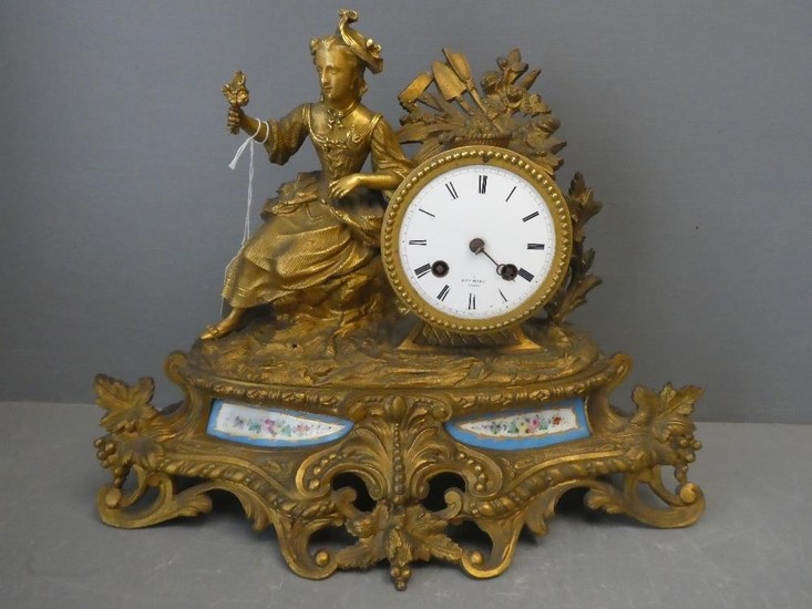 Sevres Clock with movement by H.Marg, Paris (pendulum one ha...