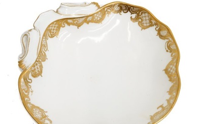 Sevres Soft Paste Porcelain Shell Form Dish