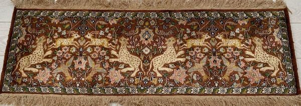 Silk Turkish Sivas wall hanging rug - 123 cm - 45 cm