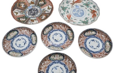 Six Chinese Porcelain Plates
