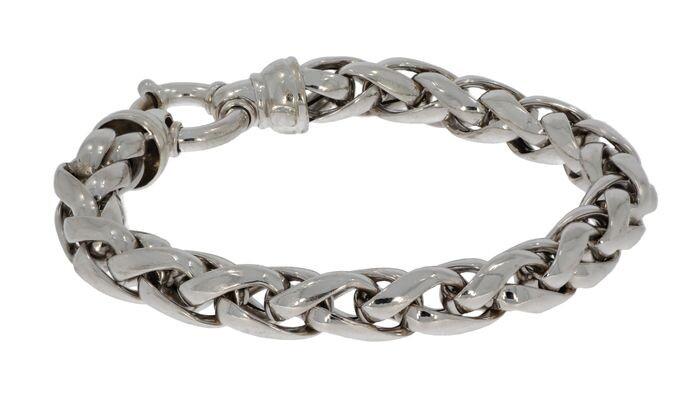 Slot armband - 18 kt. White gold - Bracelet Foxtail link