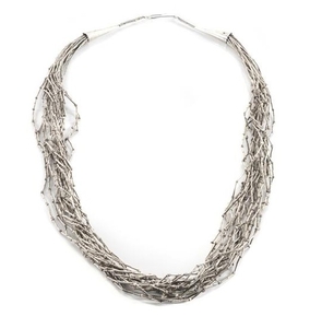 Southwestern Liquid Silver Necklace