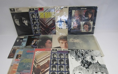 THE BEATLES: A collection of Beatles and related LPs to incl...
