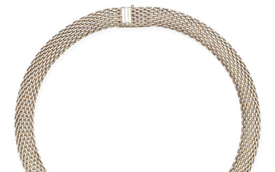 TIFFANY & CO | SOMERSET STERLING SILVER MESH COLLAR NECKLACE