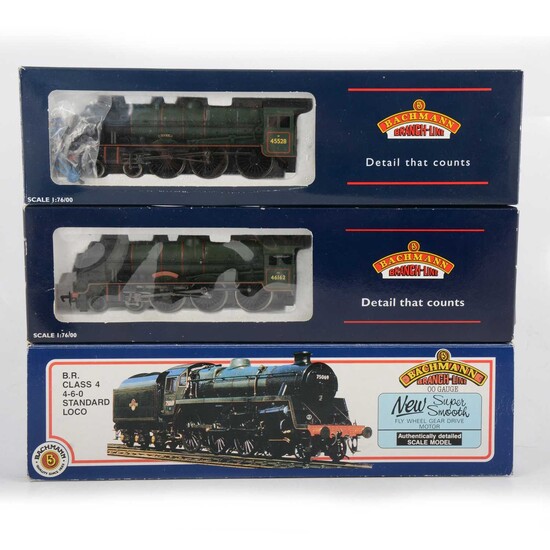 Three Bachmann OO gauge model locomotives 31-103, 31-203, 31-227