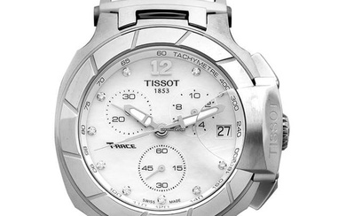 Tissot T-Race T048.417.17.116.00 - T-Sport Quartz White Mother of Pearl Dial Stainless Steel Unisex
