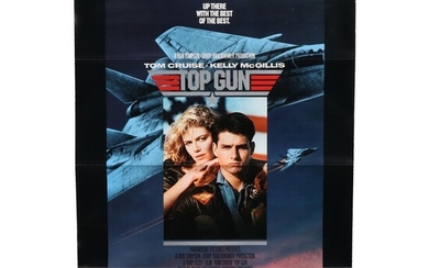 "Top Gun" Offset Lithograph One-Sheet Theatrical Release Movie Poster, 1986