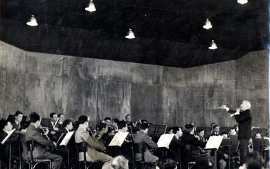 Toscanini Conducts the Opening of the Israel Philharmonic Orchestra, by Walter Zadek. Tel Aviv, 1936