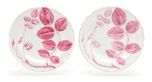 Two Blind Earl Porcelain Pink Plates Diameter 8 1/4