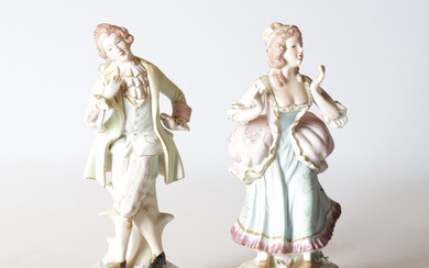 Two German porcelain figurines, 20th century.