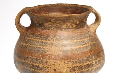 Urartu, Lake Van Terracotta Painted Vase