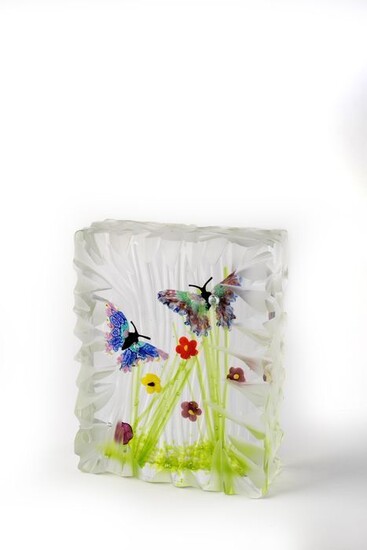 Valter Rossi - Sculpture with butterflies - Glass