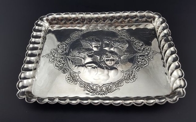 Vanity Tray - .925 silver - Henry Matthews, Birmingham - England - 1903